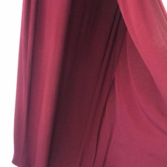 S.L. Fashions Sleeveless Burgundy Maxi dress - Picture 6 of 10